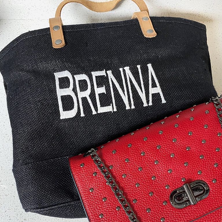 Personalized Tote and Red Crossbody