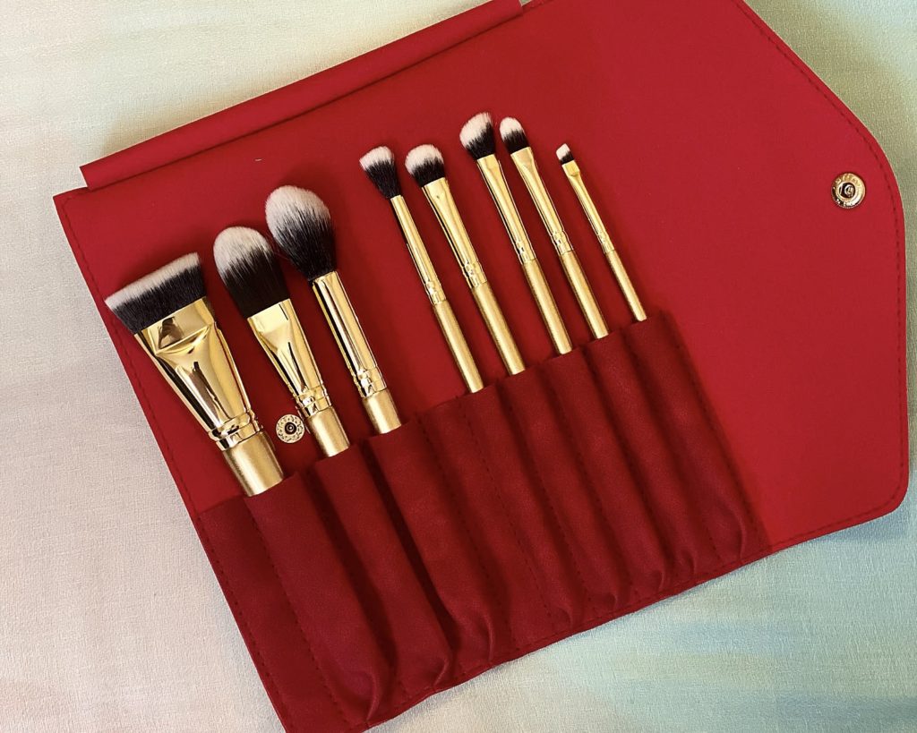 Luxie Glitter and Gold Brush Set