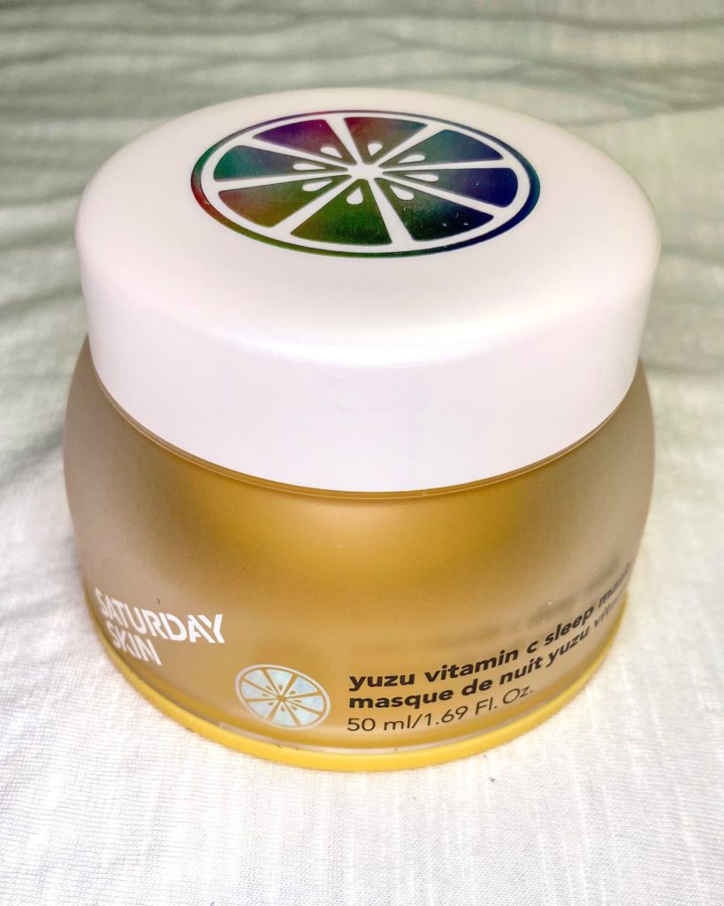 February 2021 Base - Saturday Skin Yuzu Vitamin C Sleep Mask Closed