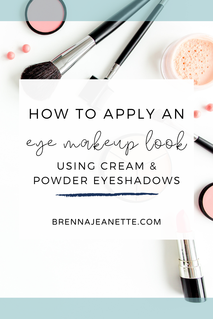 How to Apply An Eye Makeup Look using Cream and Powder Eyeshadows